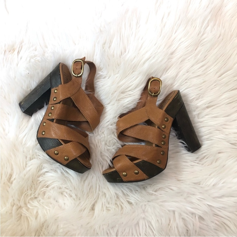 Lucky Brand Tessa Studded Platform Heels sz 9